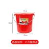 Cubo de Agua Templada Pearl River, Engrosado con Tapa, Cubo Portátil Doméstico para Almacenamiento de Agua, Cubo de Baño de Goma Roja, Cubo Grande para Lavandería
