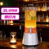 Cubo de Vino Luminoso Cañón de Bar 3L Cubo de Cóctel con Grifo, Contenedor de Cubo de Cola, Cubo Mágico de Cerveza de Barril Famoso en Internet