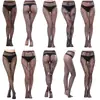 Talla Grande Comercio Exterior Sexy Medias Jacquard Red de Pesca Pantalones Varios Sexy Hueco Tentación Red de Pesca Medias Pantyhose Básicos Al Por Mayor