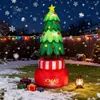 Árbol de Navidad LED Rotatorio Personalizado Diseño de Patio Navideño Exterior Modelo Inflable Decorativo Transfronterizo Europeo y Americano
