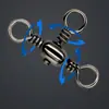Conector giratorio en forma de anillo de tres vías para aparejos de pesca, pesca en el mar, pesca con señuelos, artículos de pesca estilo japonés, accesorios de pesca de tres vías