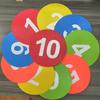 Futebol Treinamento Logo Mat Número 1-10 Honeycomb Logo Pad Double Sided Training Logo Mat Set Basquete