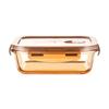 Pote de vidro de alto teor de borosilicato específico para forno de micro-ondas, pote redondo selado para picles, pode ser congelado, caixa para manter fresco