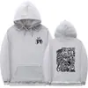 Sudadera con Capucha Estampada Natanael Cano Amor Tumbado de Talla Europea Transfronteriza con Dobladillo Acanalado Suelto