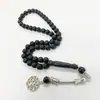 Cuentas de Oración Saudíes Ensartadas a Mano, Cuentas Hechas a Mano Transfronterizas, 51 Piezas, Pulsera de Cuentas de Oración de Resina Pura 10*10mm