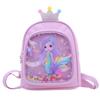 Nova Mochila Escolar Infantil para Jardim de Infância Desenho Animado Fofa Bolsa de Princesa Meninas Grande Capacidade Pu Mochila Atacado Transfronteiriço