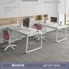 Escritorio de Oficina Escritorio de Oficina Hogar Gabinete con Cajones Mesa para 2 Personas Combinación de Mesa y Silla Mesa Moderna Simple