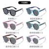 Suministro exclusivo transfronterizo de gafas de sol plegables de moda para niños, gafas de sol polarizadas de silicona para niñas, protectores solares con montura TR para niños, venta al por mayor