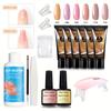 Set de Manicura Transfronterizo Nuevo Modelo para Principiantes Hogar Set de Pegamento de Extensión de Cristal para Abrir una Tienda Recomendado por el Gerente