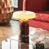 Lámpara de mesa de mármol de lujo ligero de alta gama Bulgari, modelo de diseñador para sala de estar y dormitorio, lámpara de mesa pequeña recargable, artística y conveniente