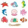 Amazon Novo Tema Submarino Decoração de Festa de Aniversário Infantil Pendurado Ornamento Layout de Cena Pingente Pendurado Rebocadores