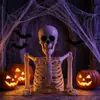 Adorno de Calavera de Halloween 25cm Plástico Modelo de Esqueleto Simulado Atrezo de Decoración de Terror para Bar KTV Escena