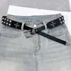 Edr Jovem Rico Sombrio Rebite Cruz Metal Amigo Cinto Americano Nicho Retro Cintura de Jeans Y2K