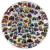 100 pegatinas de graffiti de camión monstruo de dibujos animados para niños, funda de teléfono móvil, equipaje, scooter, pegatinas impermeables al por mayor