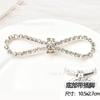 Em estoque vidro strass 8 arco borla botão pino coração forma diamante fivela DIY terno vestido sapato bolsa broche acessórios