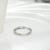 Anillo Liso Mobius para Mujer, Versátil de Moda, Lujo Ligero, Nicho Minimalista, Uso Diario, Anillo Abierto Exquisito