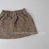 Saias para Meninas, Saias Curtas da Moda com Estampa de Leopardo para Crianças, Saias Evasê Estilo Novo 2026, Saias Curtas Super Descoladas para Meninas com Cintura Elástica