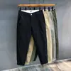 Pantalones Casuales Cortos para Hombre, Pantalones Rectos Holgados, Pantalones Largos para Hombre, Pantalones de Trabajo, Marca de Moda, Estilo Delgado de Verano, Modernos