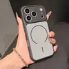 Capa Magnética de Cor Contrastante Adequada para iPhone 17 Pro Max, Capa Protetora Duas em Uma 16 com Sensação de Pele 15 Anti-Queda