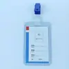 Capa de Borracha Dura de PVC Capa Dura para Cartão Espessada 70C Crachá de Identificação de Trabalho Crachá Crachá de Trabalho Capa Transparente Dura para Cartão Atacado
