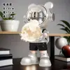 Estatueta de astronauta, pequena decoração para sala de estar, adega, decoração de casa, luminária de mesa de astronauta, presente
