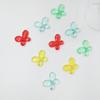 Fornecimento de fábrica 30MM contas de acrílico DIY cristal acrílico transparente faceta borboleta multicolor ponto atacado