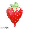 Globos de Papel de Aluminio de Frutas de Verano Hoja Verde Mexicana Cereza Cactus Piña Sandía Fresa Globos de Decoración para Fiesta