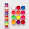 Polvo luminoso para arte de uñas polvo luminoso rosa tallado 10 colores polvo fluorescente para arte de uñas polvo tallado brillante polvo con purpurina 10 colores