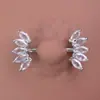 Joyería Europea y Americana para Piercings Anillo para Pezón Alas Uñas de Leche Hojas Anillo para Pezón de Acero Inoxidable Anillo para Pezón Piercing en el Cuerpo Humano Joyería Personalizada