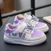 Tênis Casual de Cano Baixo para Meninas 2024 Verão Novo Solado Macio Antiderrapante Moda Esportiva Confortável Casual Camada Única para Crianças de Meia-Idade e Grandes