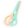 Tijeras de seguridad para estudiantes, hechas a mano, para bricolaje, tijeras para niños, elásticas antipellizcos, tijeras de color macarrón para niños.