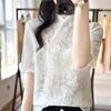 Suéter de Lana de Seda de Morera para Mujer Estilo Retro Dulce y Suave, de Botones Estilo Cheongsam, Elegante Suéter de Punto