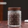 Nuevo Tarro de Almacenamiento Sellado de Vidrio Estilo Chino Tarro de Almacenamiento para Cocina del Hogar Té Cáscara de Mandarina Tarro de Almacenamiento de Gran Capacidad