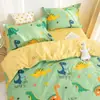 Funda Nórdica Infantil Pieza Única 100% Algodón Puro Guardería Niña Dibujos Animados Siesta 120x150 Funda Nórdica para Bebé Funda de Ropa de Cama