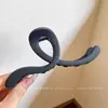 Pinza para el cabello de lujo de alta gama en color marrón, tamaño grande nuevo para cabello grueso, pinza de tiburón para recogidos en la parte posterior de la cabeza, accesorio para el cabello de uso diario