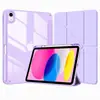 Adecuado para funda protectora iPad 10ª Generación, Funda protectora acrílica transparente para iPad, Funda blanda para tableta iPad 11A16 con ranura para lápiz