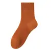 Meias de Lã Merino para Mulheres, Forradas com Fleece, Espessas, Quentes, Meias de Cano Médio de Caxemira para Outono e Inverno, Venda Quente no Atacado de 2025 da Zhuji Sock Company
