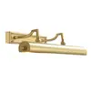Luz de gabinete de espejo de baño vintage, luz de tocador, luz de maquillaje, luz de pintura de espejo estilo americano, luz frontal de espejo de cobre puro simple
