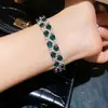 Pulseira Europeia e Americana Transfronteiriça com Fivela de Flor Dupla de Zircônia, Pulseira de Luxo Leve de Alta Qualidade, Joias de Moda de Nicho com Temperamento para Mulheres