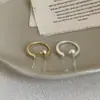 Anillo de Perro Salchicha para Mujer Diseño de Nicho Sensación de Alta Gama Chapado en Plata Chapado en Oro Anillo para el Dedo Lindo Esmerilado Simple Versátil Anillo para el Dedo
