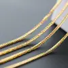 Joias de Prata Nafuge Atacado Colar de Prata 925 Esterlina Corrente Fina Galvanizada Prata Colar Feminino Galvanizado Ouro Prata