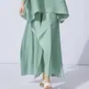 Conjunto de Top Pleats Miyake 2025 Nuevo de Alta Gama con Pantalones de Pierna Ancha con Diseño Asimétrico para un Look Adelgazante y Artístico