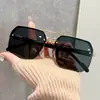 Gafas de Sol de Nuevo Estilo para Hombre, Gafas de Sol Cuadradas de Marco Grande de Moda para Mujer, Protector Solar, Anti-UV, Gafas de Sol de Medio Marco para Conducir