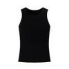 T1286 Calle Principal Americana Color Sólido Fitness Deportes Sin Mangas Diseño Estampado Ajustado para Hombre Camiseta sin Mangas de Verano