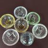 Tigela Quadrada de Cristal com Fundo Transparente Tigela de Vidro Transparente Copo Colorido Enfeites Tigela de Beleza Suprimentos para Hotel