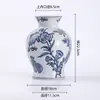 Novo Vaso de Cerâmica Estilo Chinês, Pintado à Mão, Adequado para Hidroponia, Ornamento de Cerâmica de Alta Temperatura, Vaso para Rack de TV da Sala