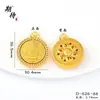 Colgante Antiguo Dorado con Incrustaciones de Diamantes del Dios Amarillo de la Riqueza al por Mayor, Atrae Riqueza y Buena Fortuna, Nuevo Colgante de Collar Estilo Chino, Joyería Versátil Vintage