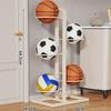 Estante de Almacenamiento para Pelotas Estante de Almacenamiento para Baloncesto del Hogar Equipo Deportivo Interior para Niños Estante Plegable de Pie para Exhibición de Fútbol