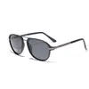 Gafas Xunge Tr90 Semi-Metálicas Polarizadas para Hombre, Nuevas Gafas de Sol Estilo Europeo y Americano Ins para Mujer, Gafas Aviador Transfronterizas