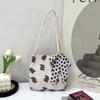 Lindo Bolso de Mano Rayado Bolso de Hombro de Doble Capa de Espuma Estilo Nuevo de Comercio Exterior para Mujer Bolso Sobaco Estampado de Moda de Gran Capacidad